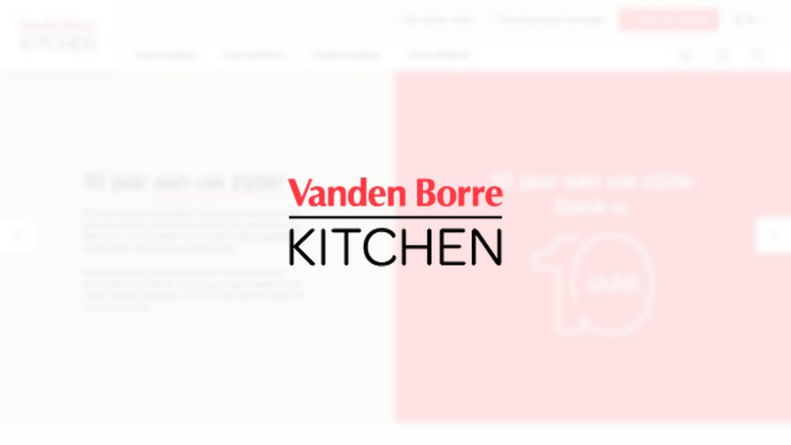 Website von Vanden Borre Kitchen, TYPO3 Referenz mit FAQ for TYPO3