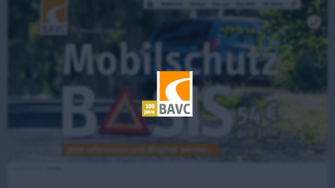 Website von BAVC-Bruderhilfe e.V. – Automobil- und Verkehrssicherheitsclub, TYPO3 Referenz mit FAQ for TYPO3