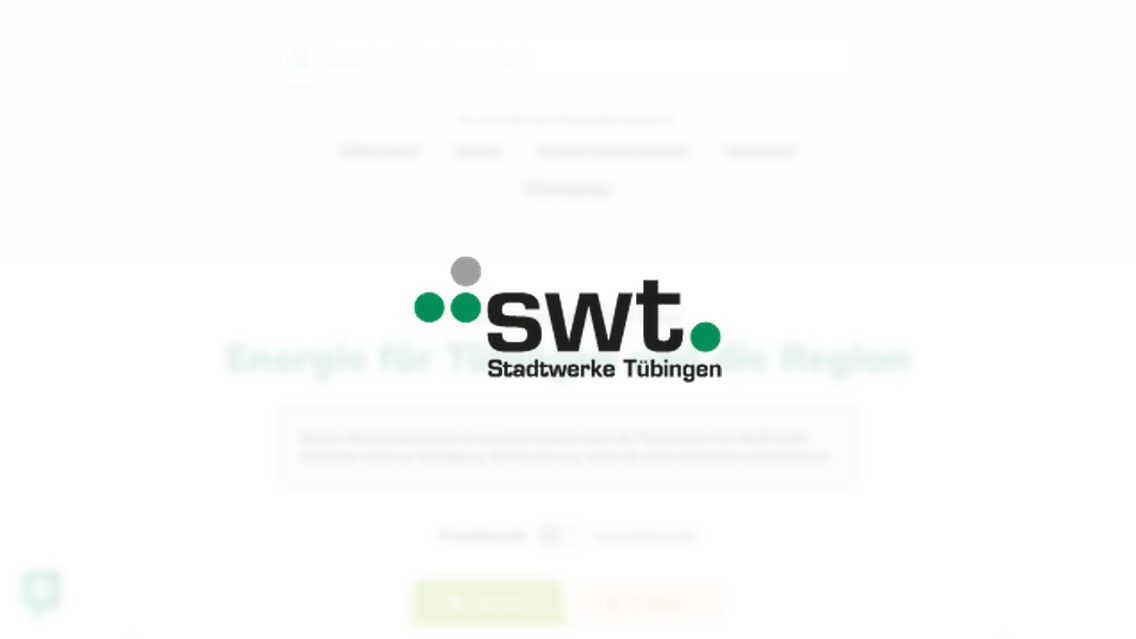 Website von Stadtwerke Tübingen GmbH, TYPO3 Referenz mit FAQ for TYPO3