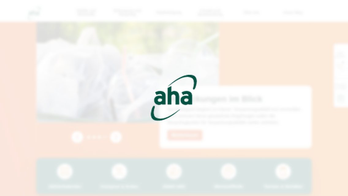 Website von aha – Zweckverband Abfallwirtschaft Region Hannover, TYPO3 Referenz mit All in One Feedback for TYPO3