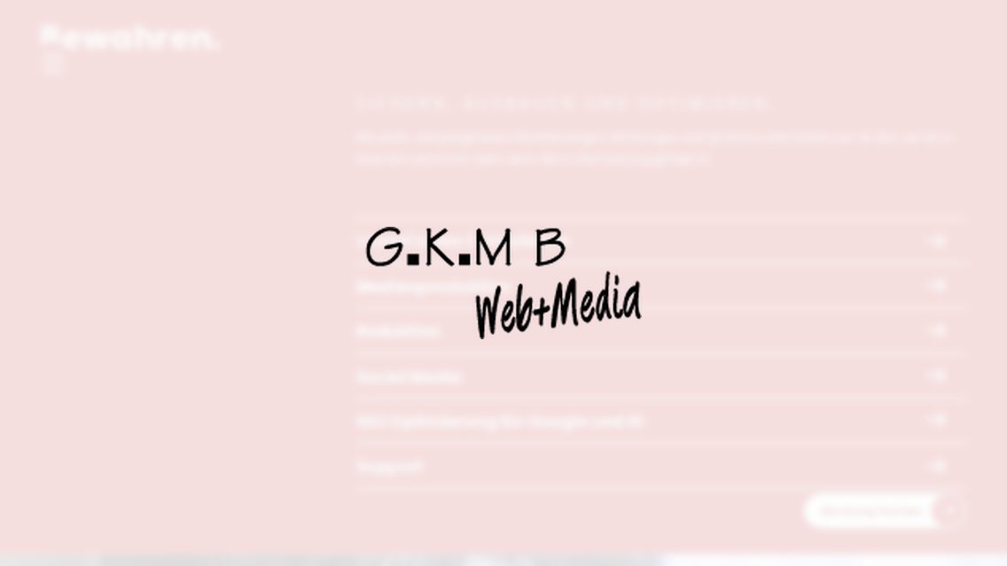 Website von GKMB, TYPO3 Referenz mit All in One Gallery for TYPO3
