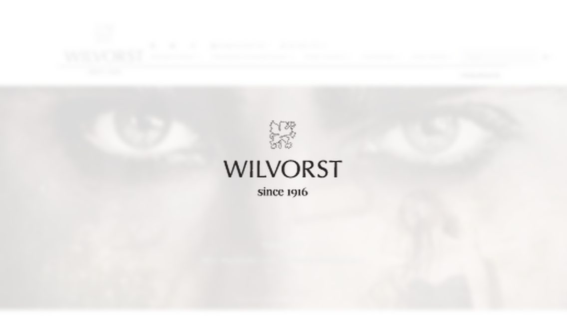 Website von WILVORST Herrenmoden GmbH, TYPO3 Referenz mit All in One Gallery for TYPO3