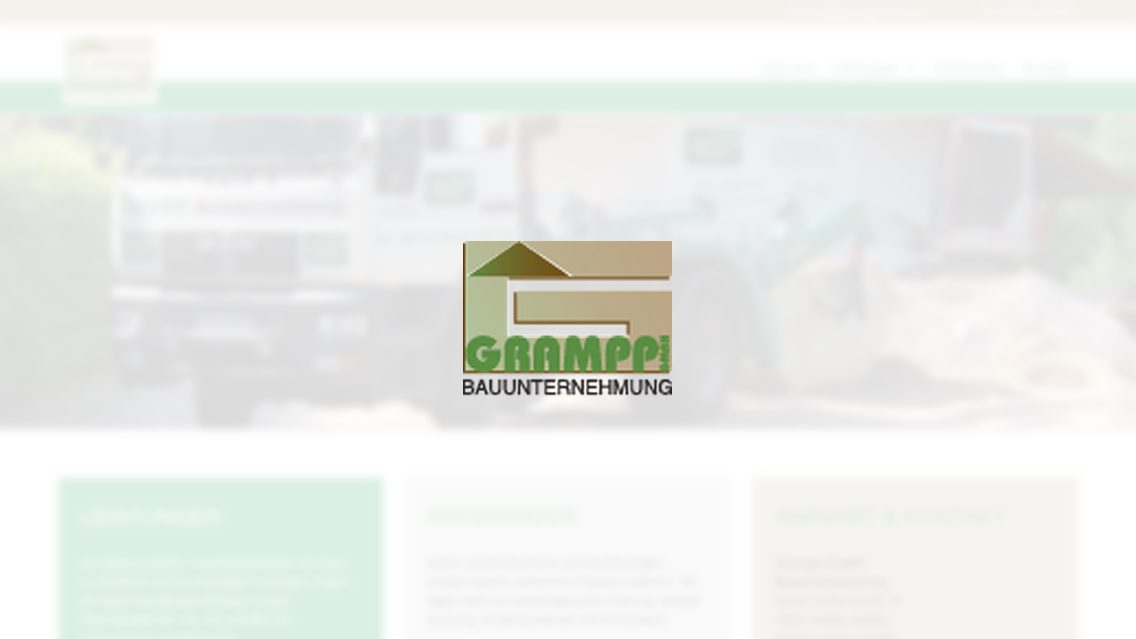 Website von GRAMPP Bau, TYPO3 Referenz mit All in One Gallery for TYPO3