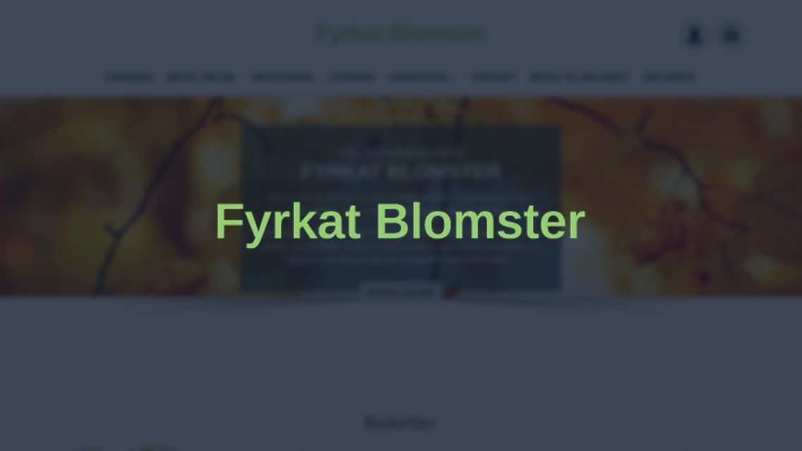 Website von Fyrkat Blomster, TYPO3 Referenz mit All in One Gallery for TYPO3