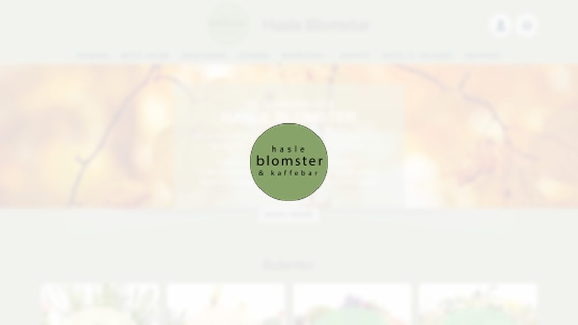 Website von Hasle Blomster, TYPO3 Referenz mit All in One Gallery for TYPO3