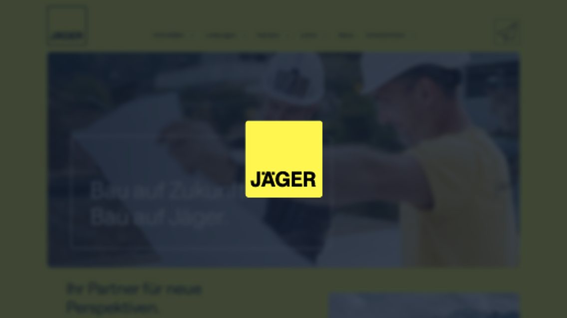 Website von Jäger Bau GmbH, TYPO3 Referenz mit All in One Gallery for TYPO3