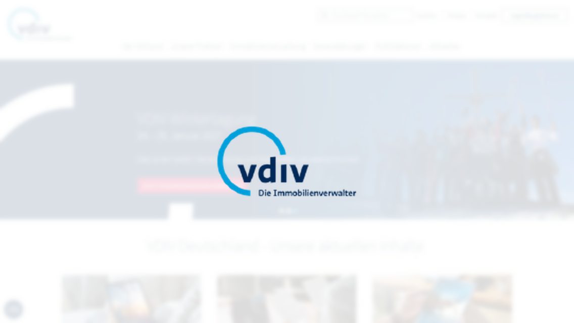 Website von VDIV Deutschland – Verband der Immobilienverwalter Deutschland e.V., TYPO3 Referenz mit All in One Gallery for TYPO3