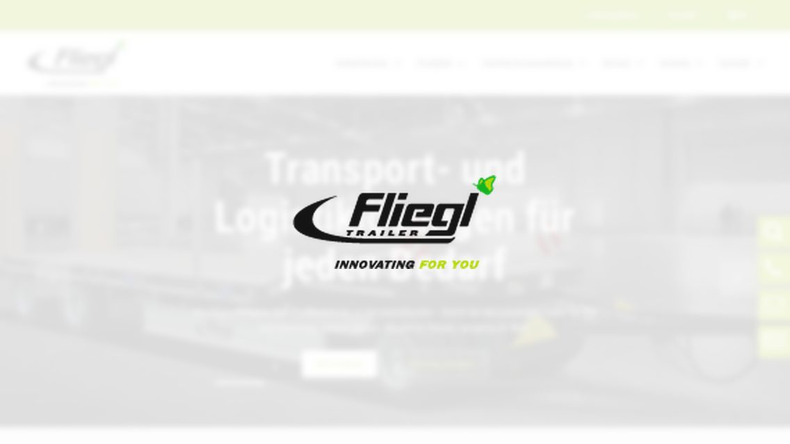 Website von Fliegl Fahrzeugbau GmbH, TYPO3 Referenz mit Google Map for TYPO3