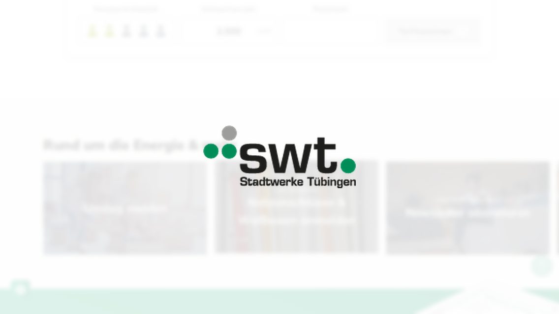 Website von Stadtwerke Tübingen GmbH, TYPO3 Referenz mit Google Map for TYPO3