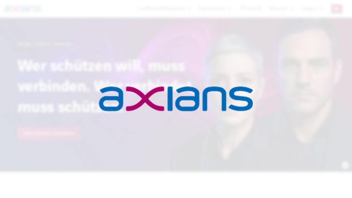 Website von Axians Secure Networks, TYPO3 Referenz mit HubSpot for TYPO3