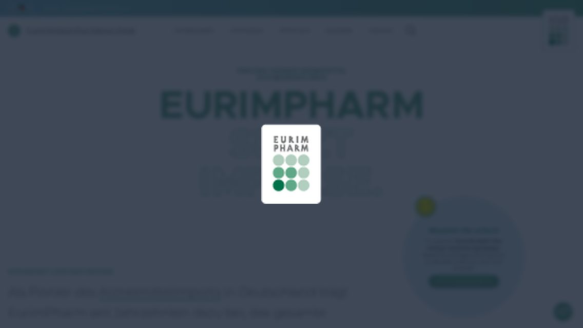 Website von EurimPharm Arzneimittel GmbH / EURIM, TYPO3 Referenz mit Personio for TYPO3