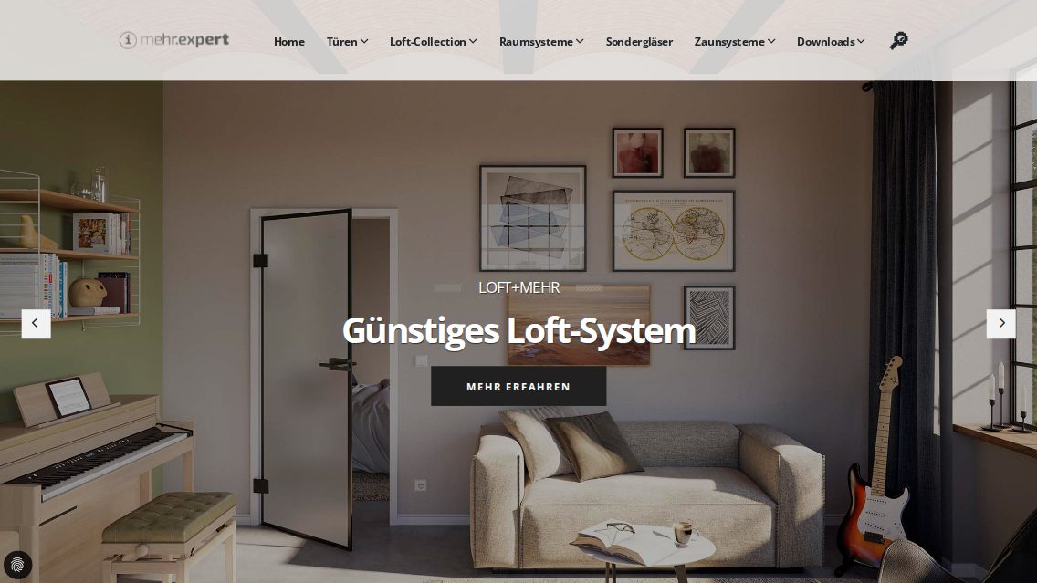 Website von Flexo Raumsysteme GmbH, TYPO3 Referenz mit T3Karma