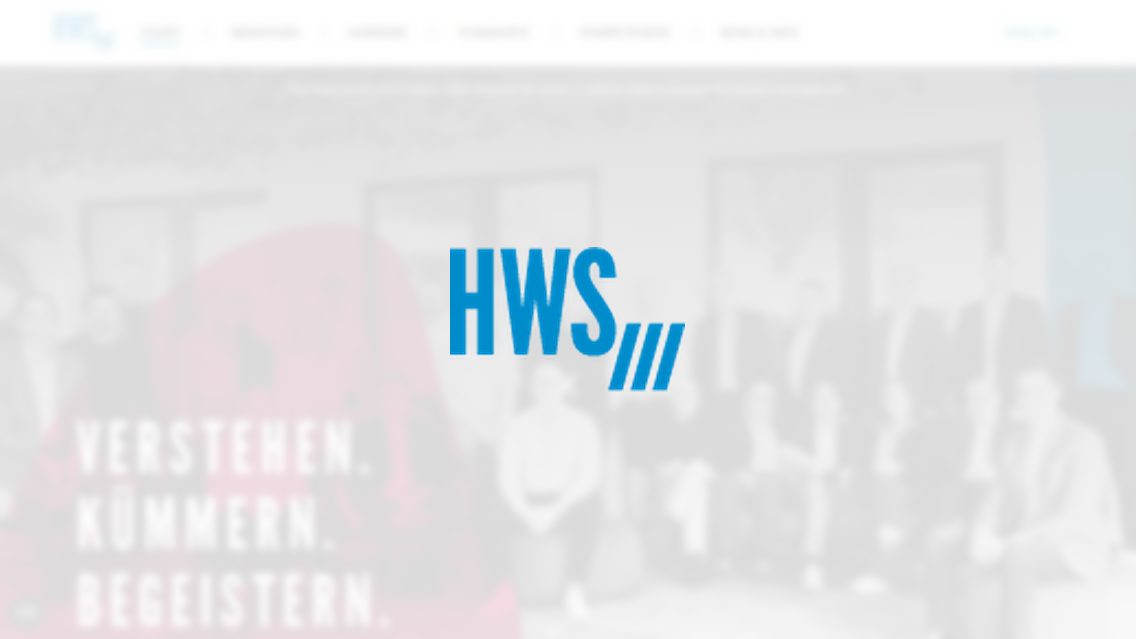 Website von HWS, TYPO3 Referenz mit Personio for TYPO3