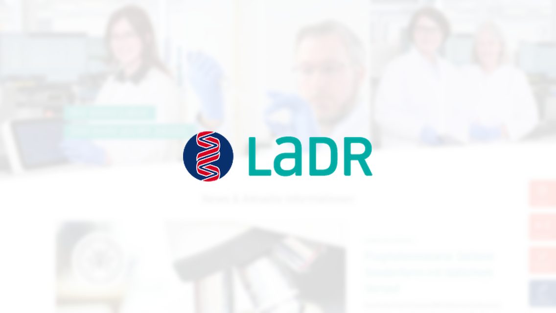 Website von LADR Laborverbund Dr. Kramer & Kollegen, TYPO3 Referenz mit Timeline for TYPO3