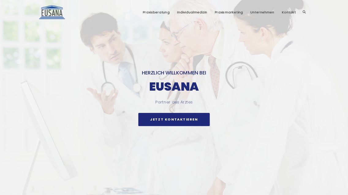 Website von EUSANA GmbH & Co. KG, TYPO3 Referenz mit T3Karma