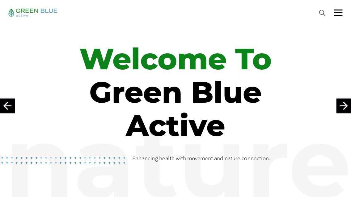 Website von Green Blue Active, TYPO3 Referenz mit T3 Marketing
