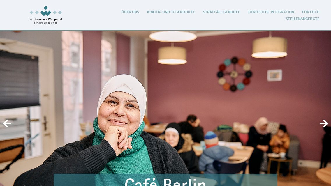 Website von Wichernhaus Wuppertal, TYPO3 Referenz mit T3 Events