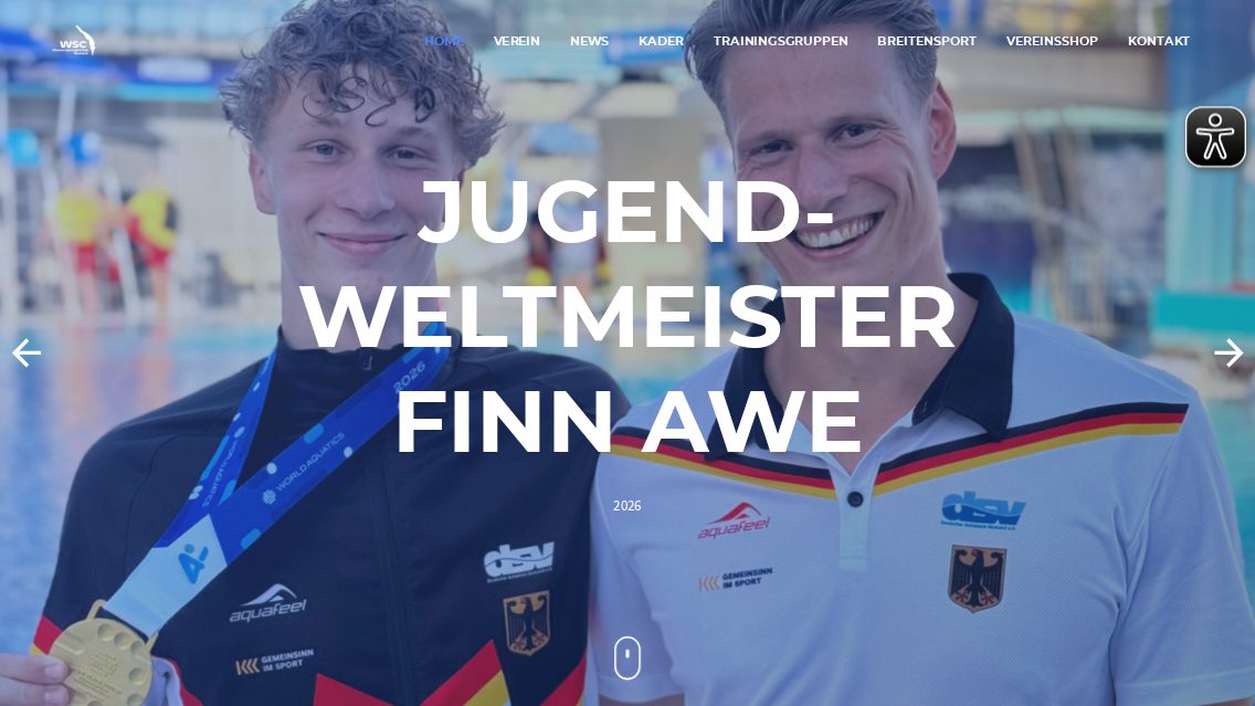 Website von WSC Rostock, TYPO3 Referenz mit T3 Events