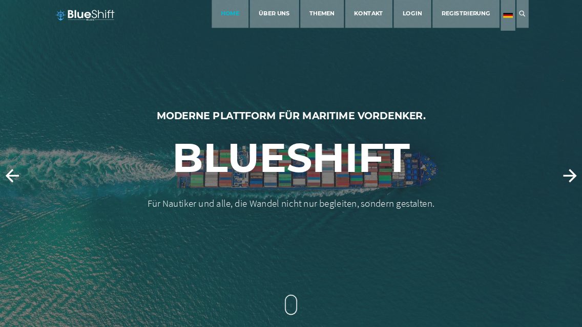 Website von blueShift, TYPO3 Referenz mit T3 Blogger
