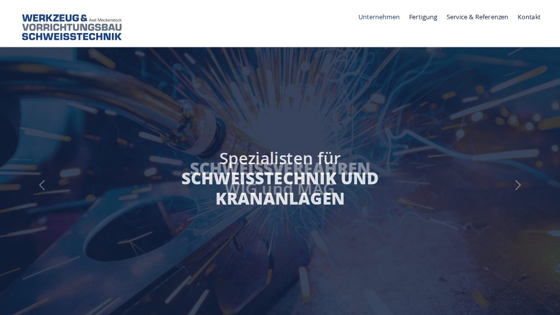 Website von Meckenstock, TYPO3 Referenz mit T3 Bootstrap