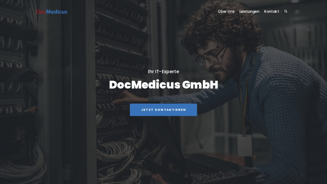 Website von DocMedicus GmbH, TYPO3 Referenz mit T3Karma