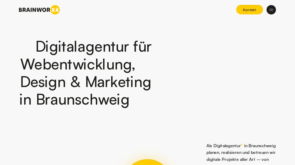 Website von BRAINWORXX, TYPO3 Referenz mit T3AI – AI Assistant for TYPO3