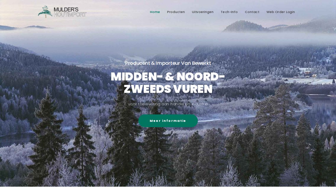 Website von MULDER'S HOUTIMPORT, TYPO3 Referenz mit T3Karma