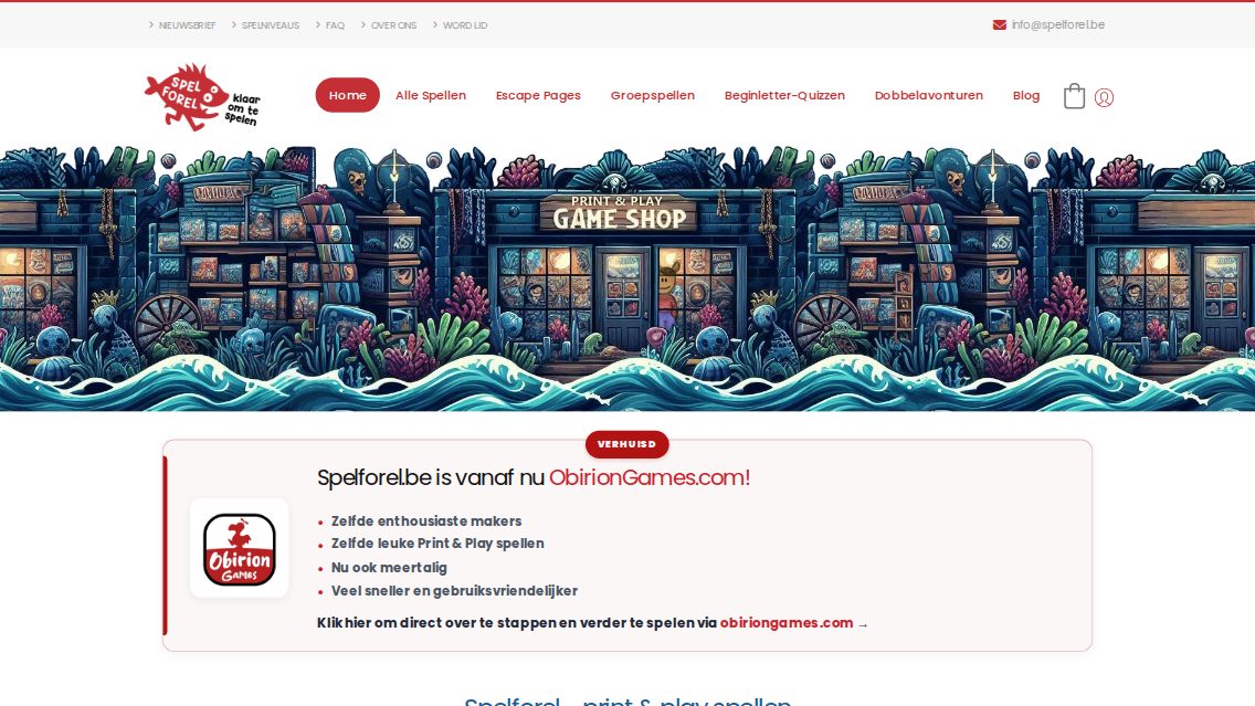 Website von Spelforel, TYPO3 Referenz mit T3Karma