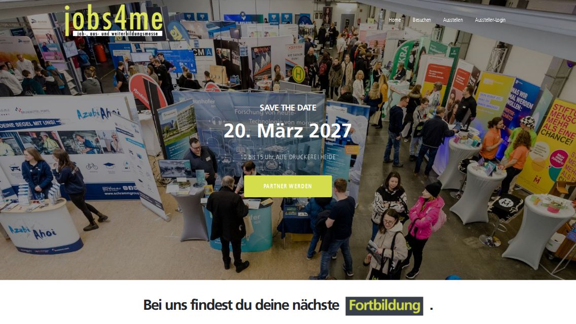 Website von jobs4me, TYPO3 Referenz mit T3Karma