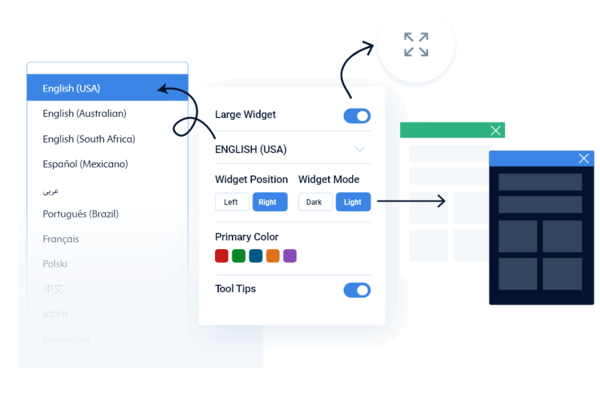 [Translate to German:] TYPO3 Accessibility_Flexible Settings