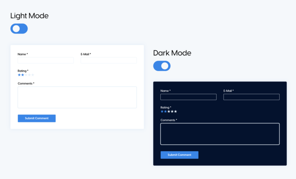 News Comment Light/Dark Mode