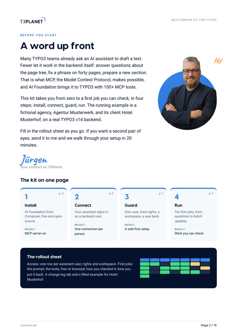 p. 2: The kit on one page
