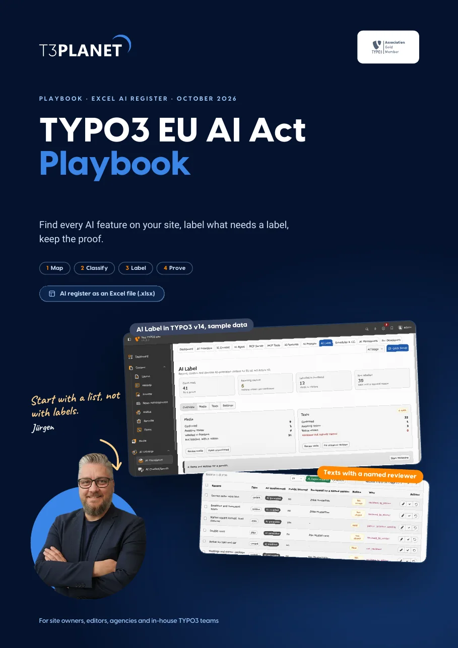 TYPO3 EU AI Act Playbook: cover