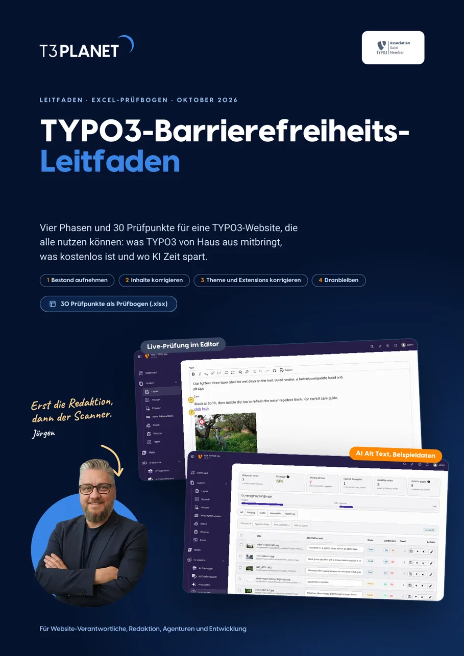 TYPO3-Barrierefreiheits-Leitfaden: Cover