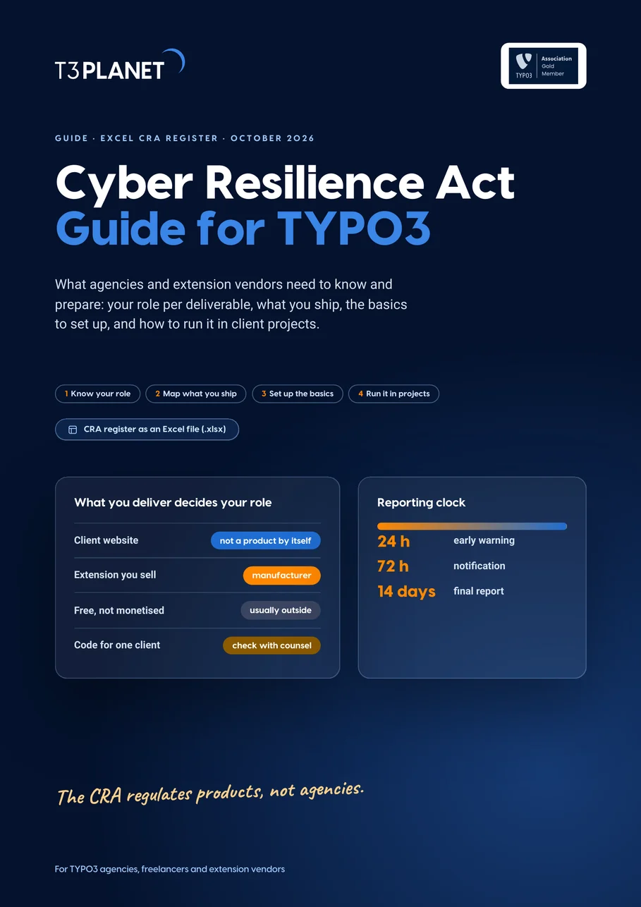 Cyber Resilience Act Guide for TYPO3: cover