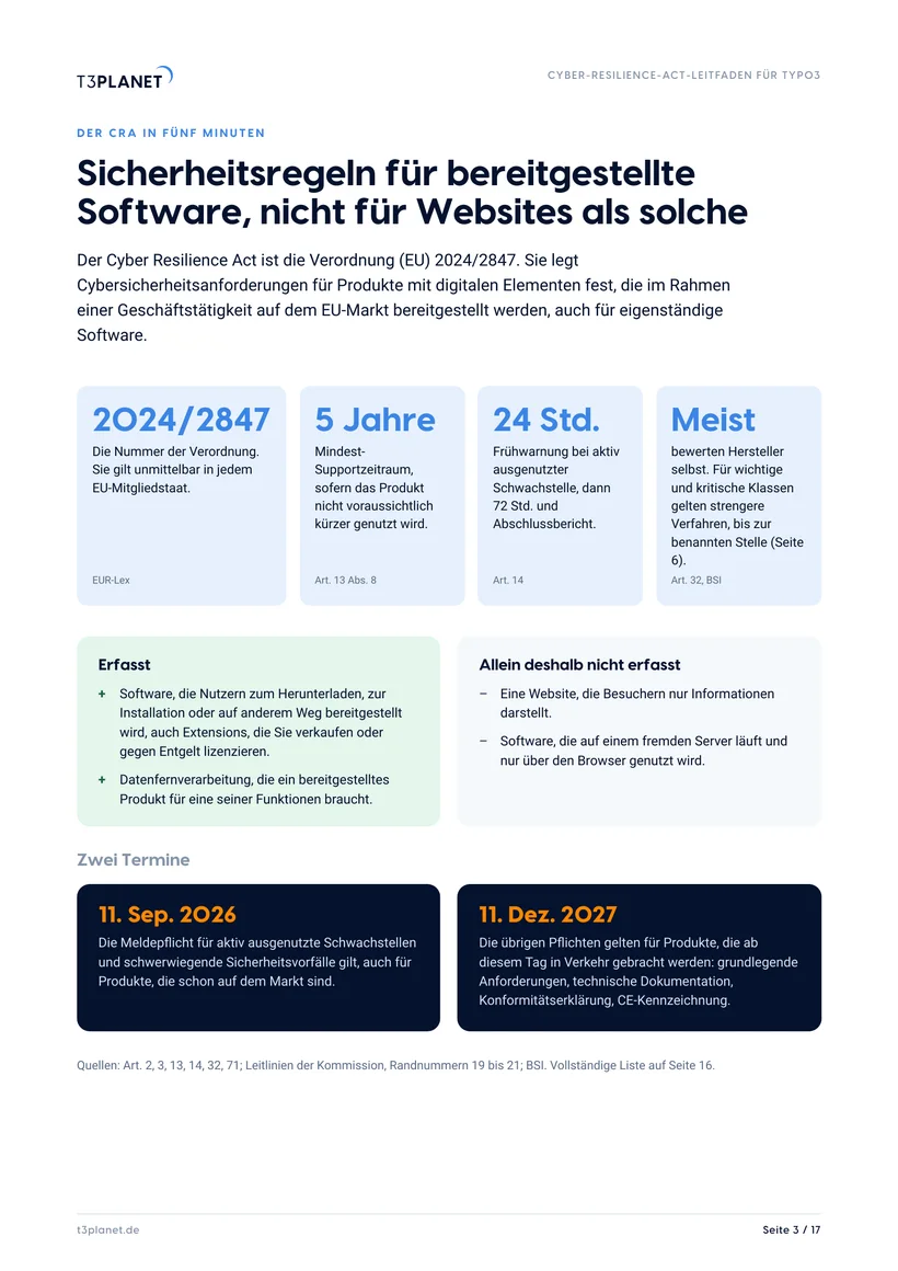 S. 3: Der CRA in fünf Minuten