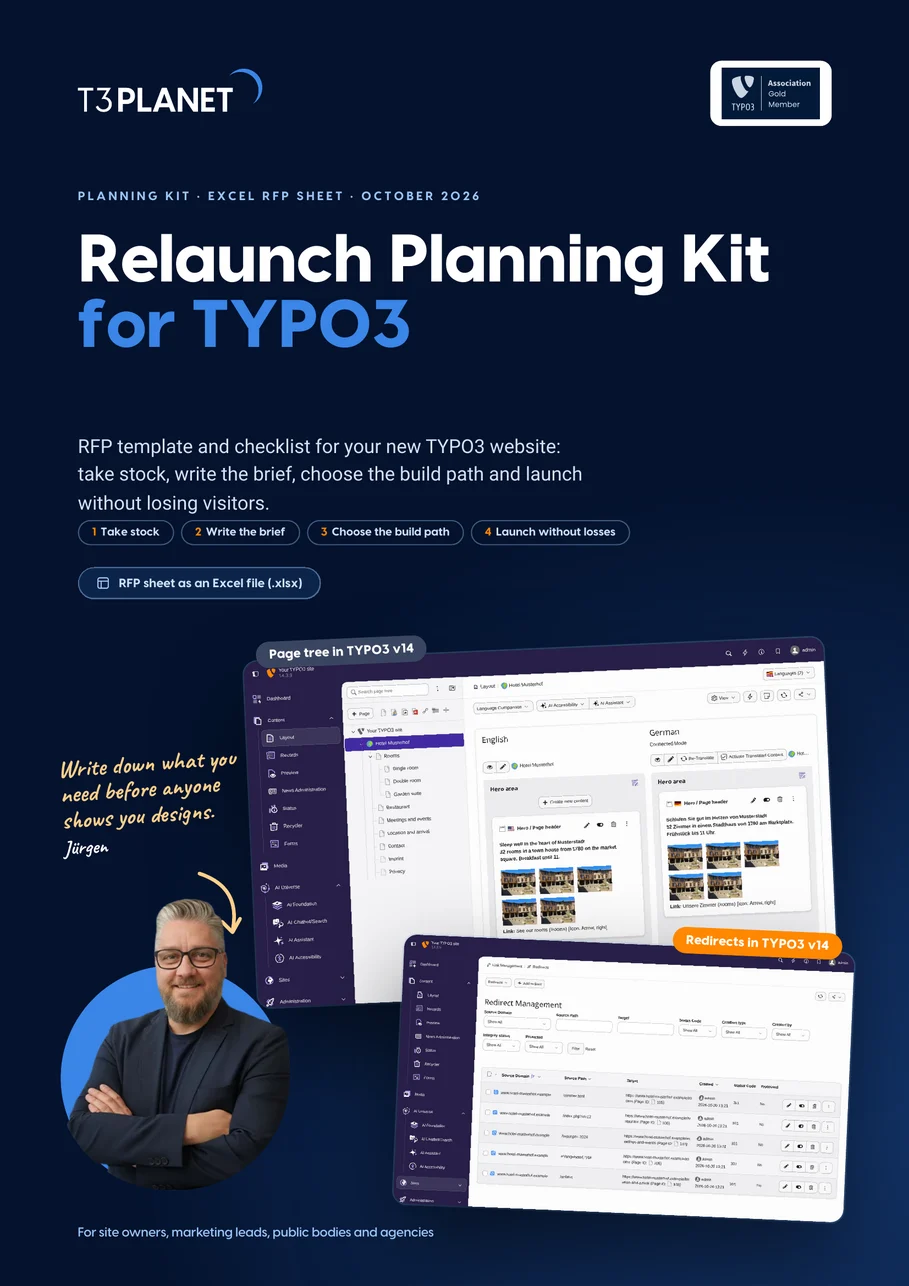 Relaunch Planning Kit for TYPO3: cover