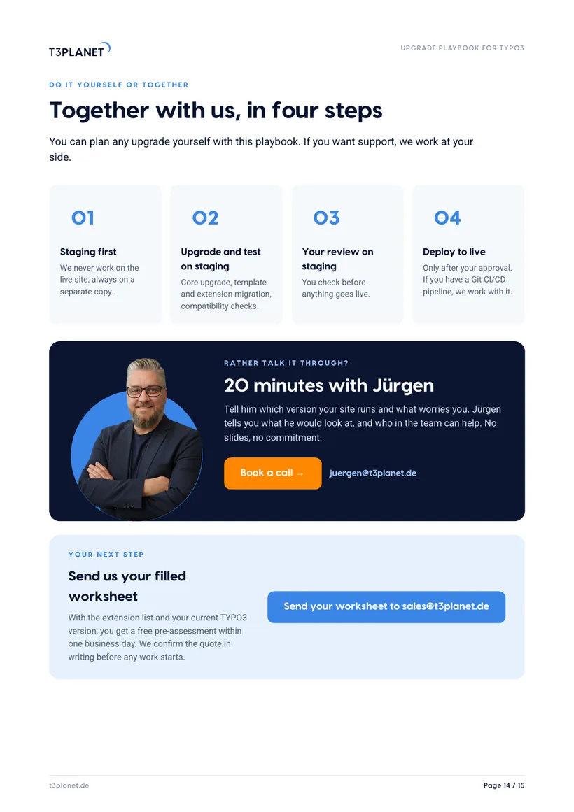 p. 14: 20 minutes with Jürgen