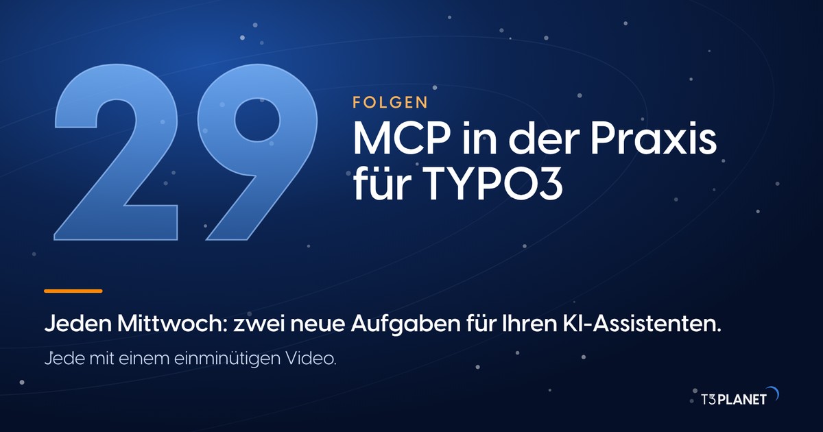 Videoserie TYPO3 MCP in der Praxis