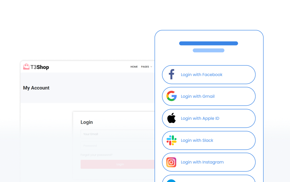 Quick & Easy Logins Quick & Easy Logins
