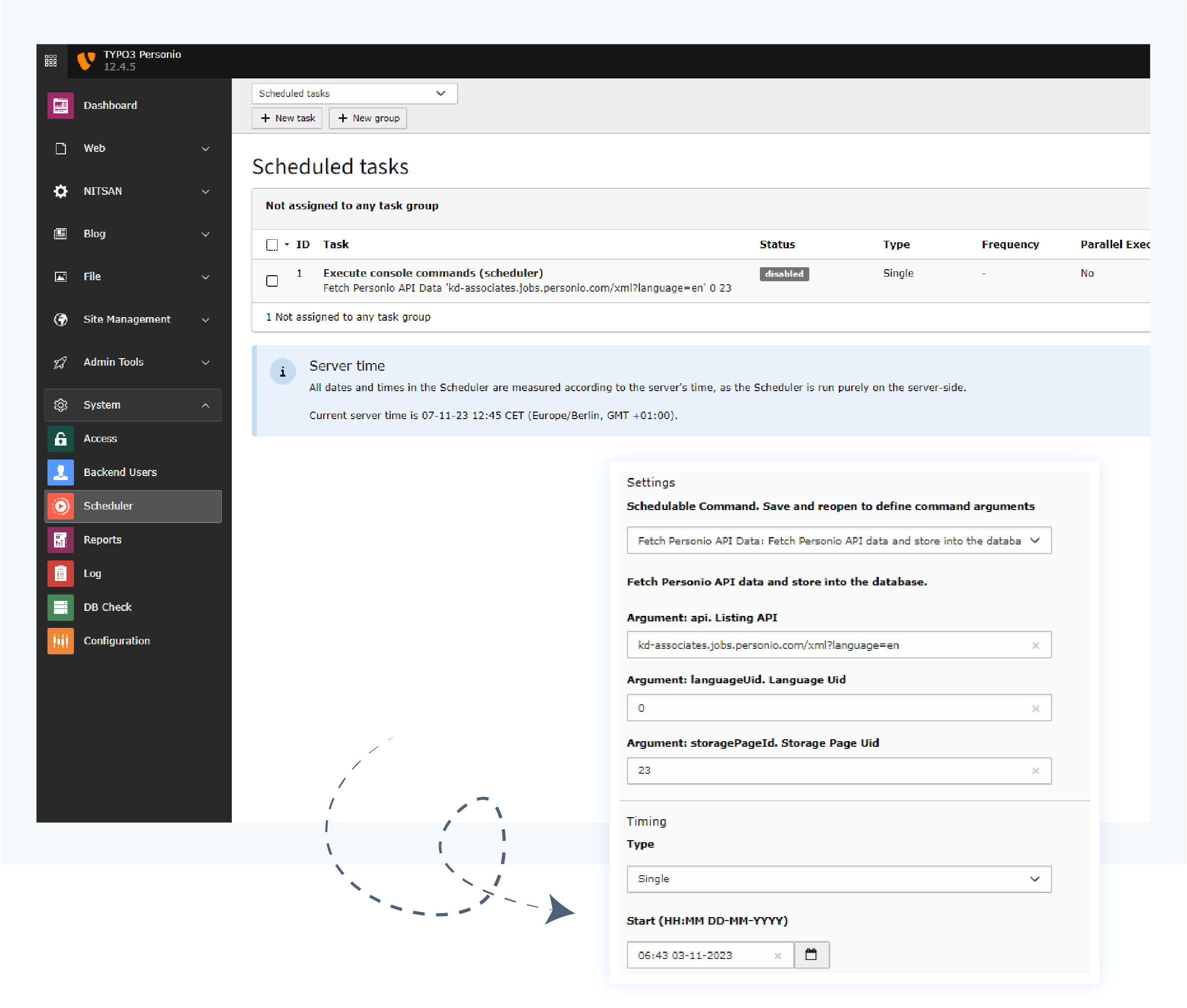 Scheduler Configurations