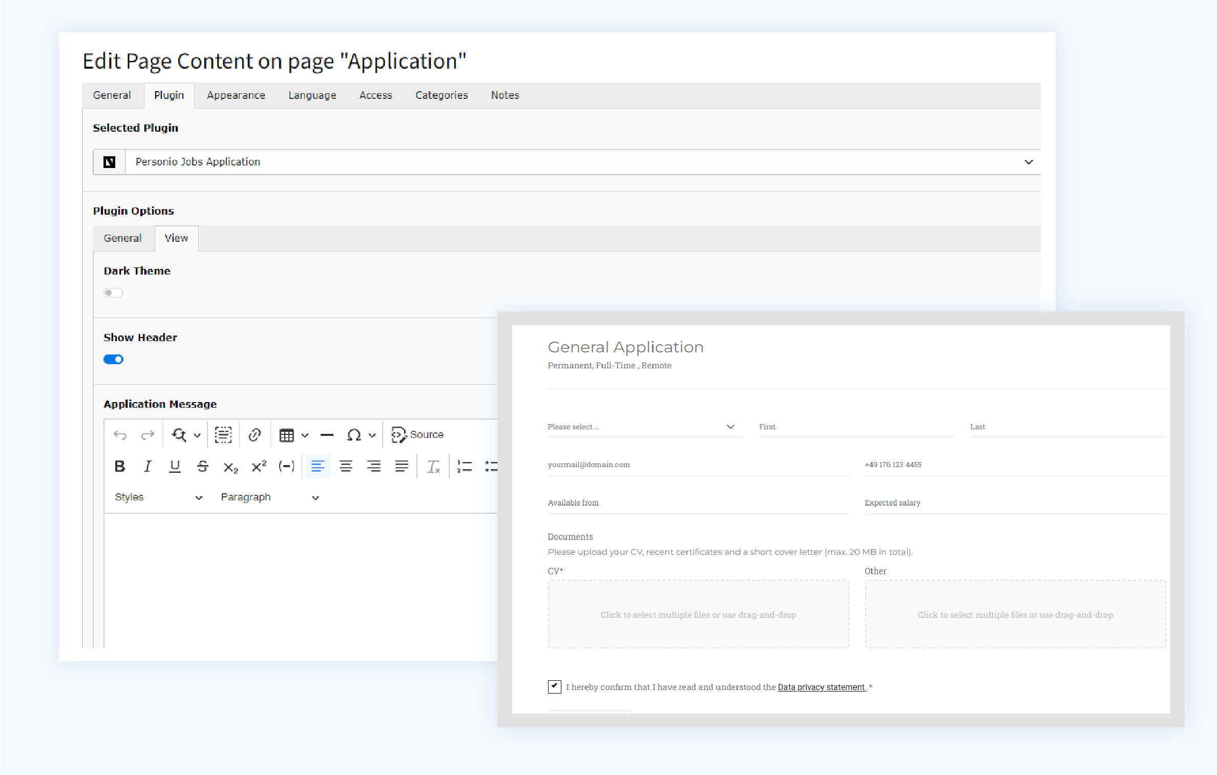 Seamless Application Process