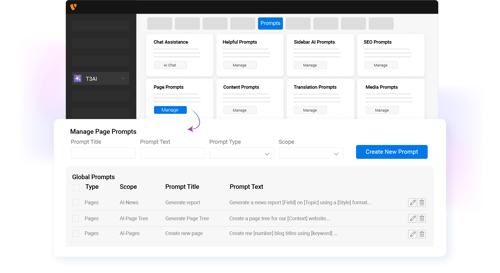 TYPO3 AI Prompts Manager
