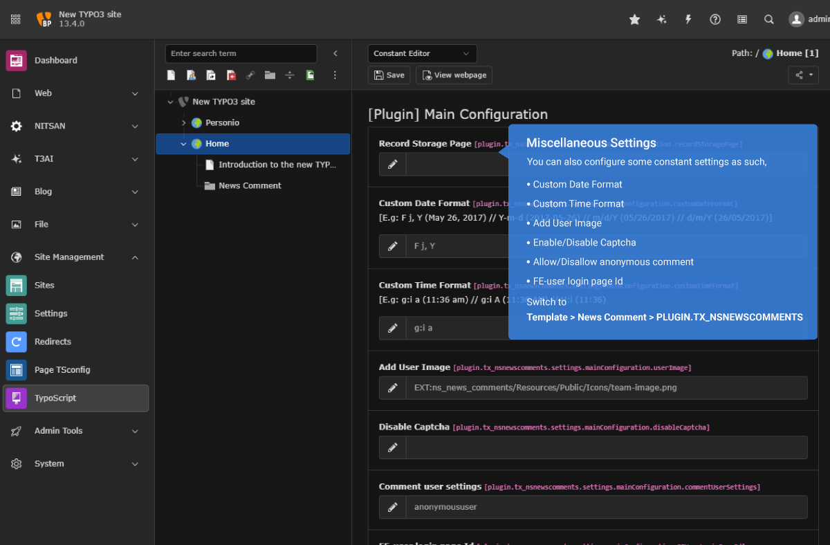 Nachrichten Kommentar Hauptkonfiguration Main_Configuration.png