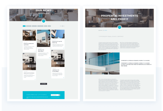 Powerful Blog Functionality Listing and detail
