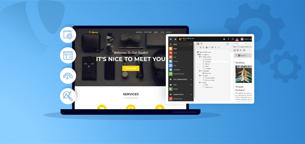 Wie baut man eine TYPO3-Website mit einer kostenlosen TYPO3-Vorlage?