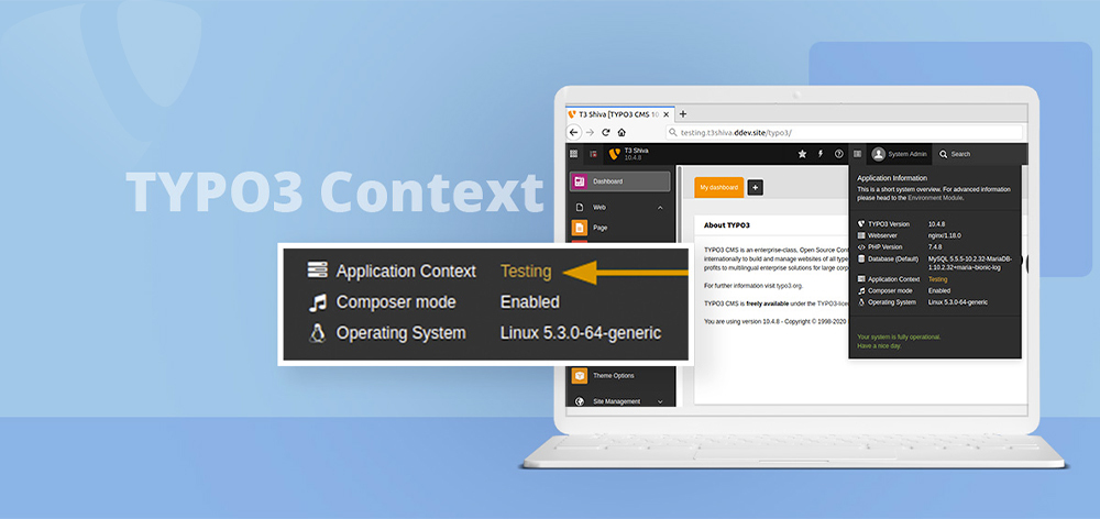 Wie kann man TYPO3 Context nutzen, um die Umgebung zu verbessern?
