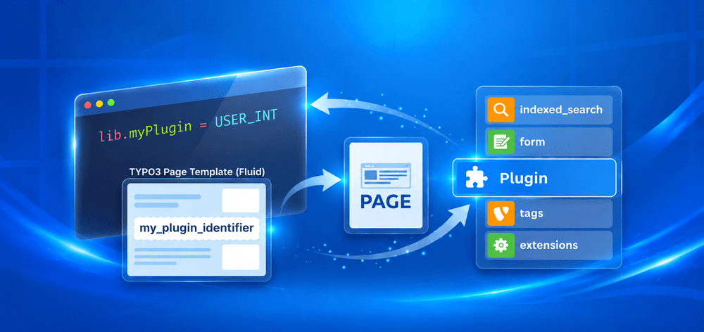Wie fügt man ein TYPO3 Plugin über TypoScript ein?