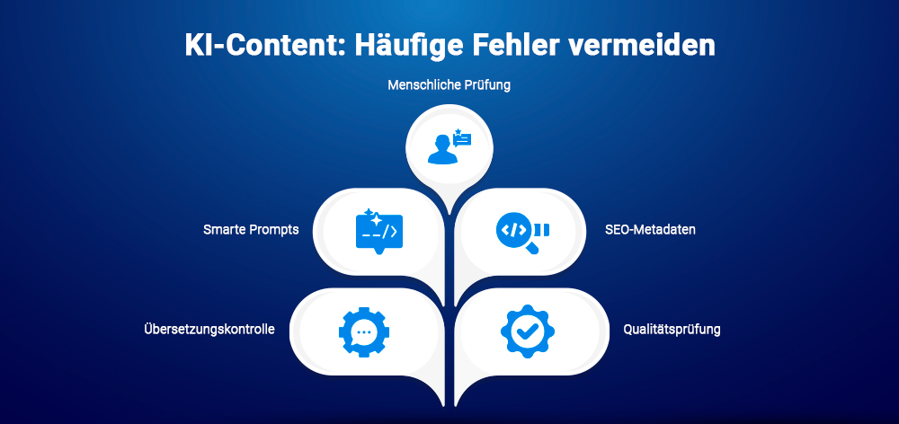 KI-Content: Häufige Fehler vermeiden KI-Content: Häufige Fehler vermeiden