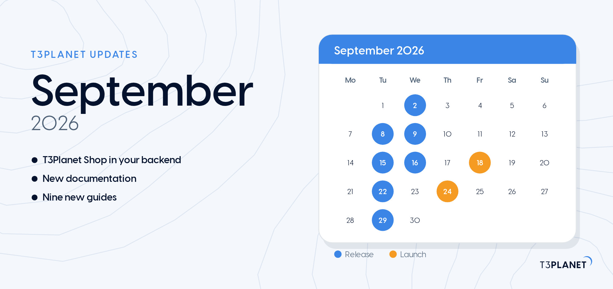 T3Planet Updates September 2026: T3Planet Shop, New Docs and Every Release